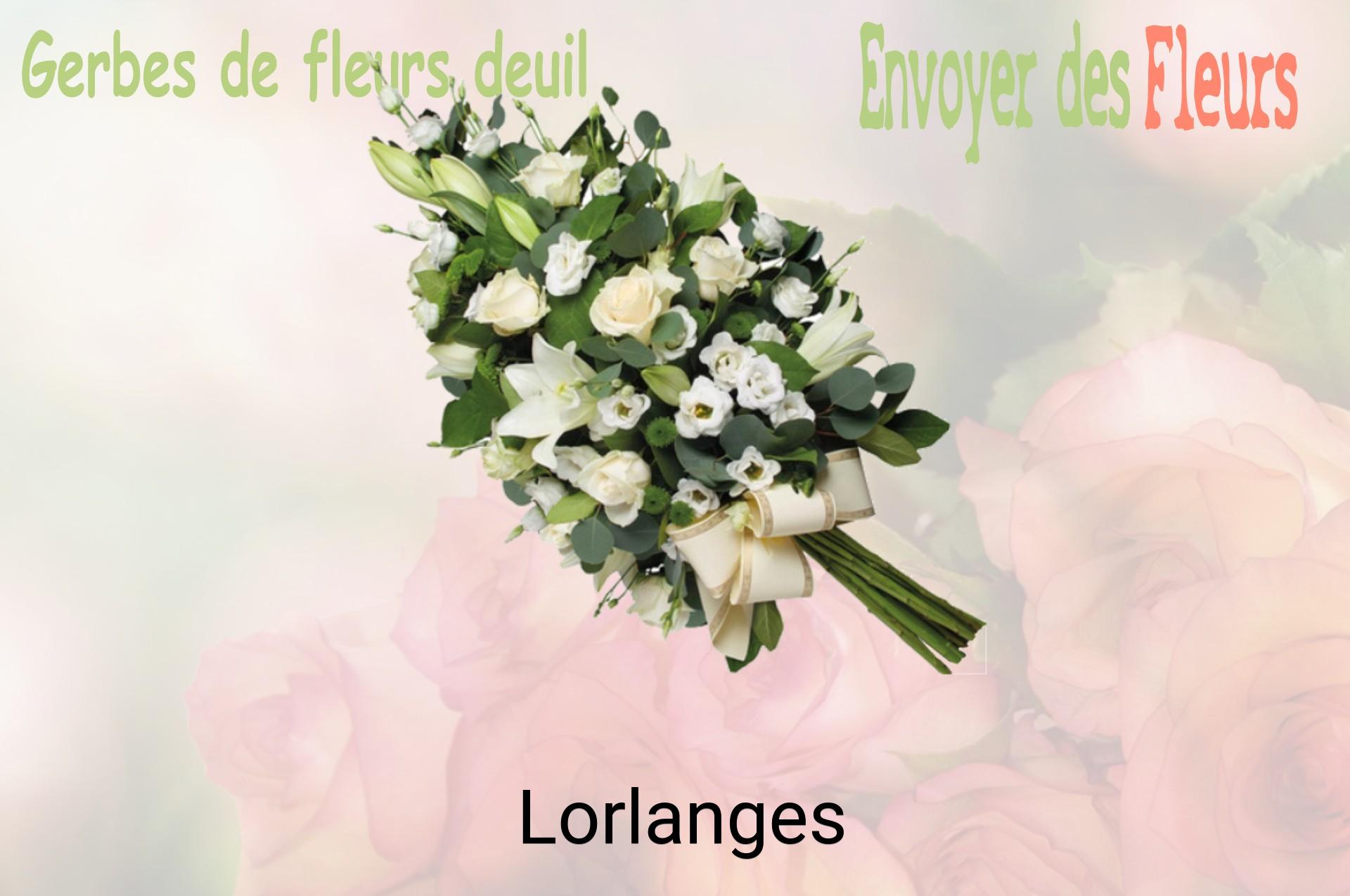 Gerbe de fleurs de deuil livrée à Lorlanges